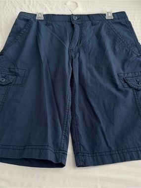 Wear First Men's Navy Cargo Shorts with Utility Pockets